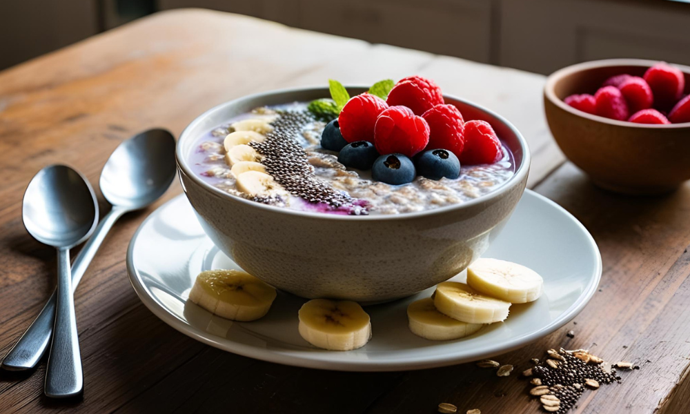 Overnight Oats Funcional com Chia: Cheia de Benefícios