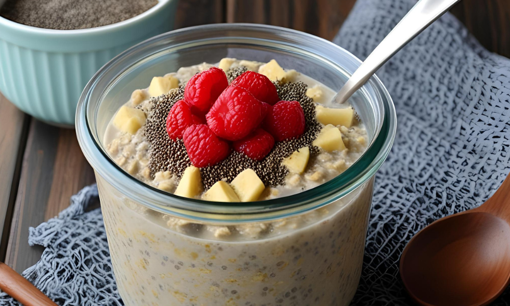 Overnight Oats Funcional com Chia: Receita Fácil, Saudável e Cheia de Benefícios