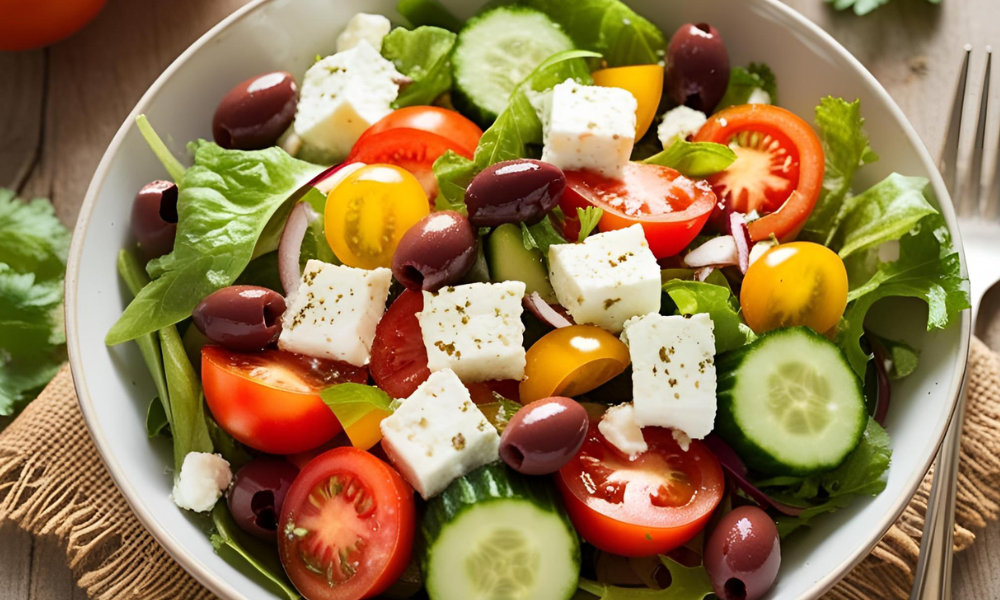 Salada Mediterrânea com Feta: Leve, Saudável e Funcional