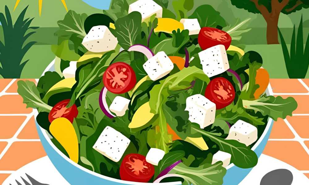 Salada Mediterrânea com Feta: Leve, Saudável e Funcional