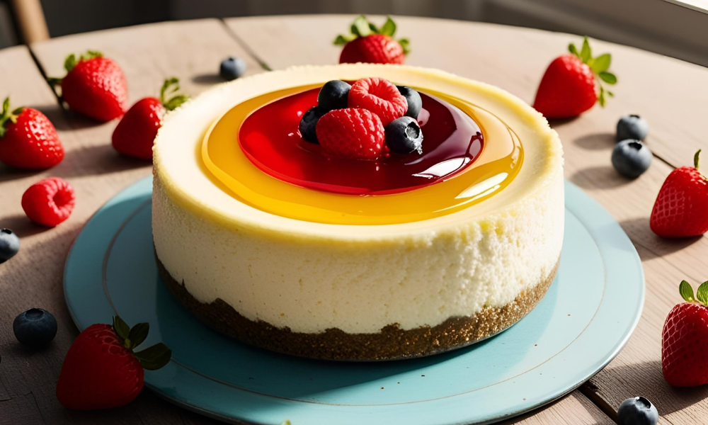 Cheesecake Diet com Geleia Natural: Sem Açúcar