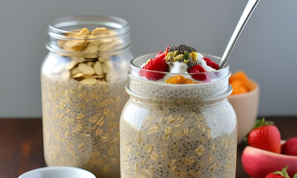 Overnight Oats Funcional com Chia: Cheia de Benefícios