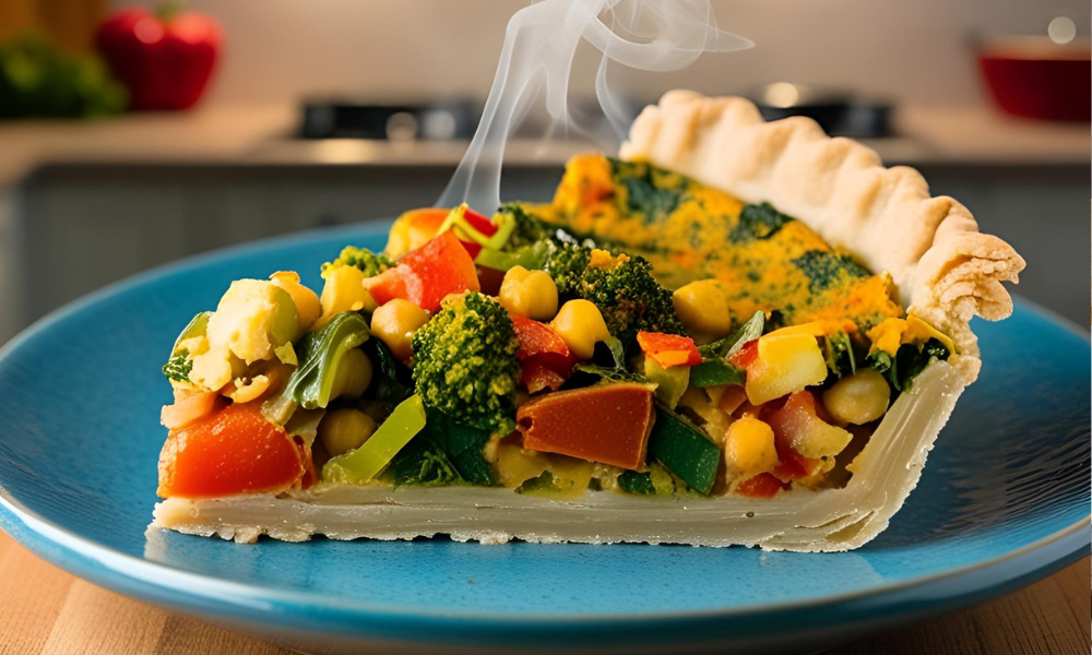 Torta de Legumes com Massa de Grão-de-Bico: Sem Glúten
